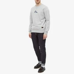 Evisu Seagull Print Crew Sweat -Vendite Pangaia 17 09 2021 AJ 2EABSM1SW321XX HGRY m9 1