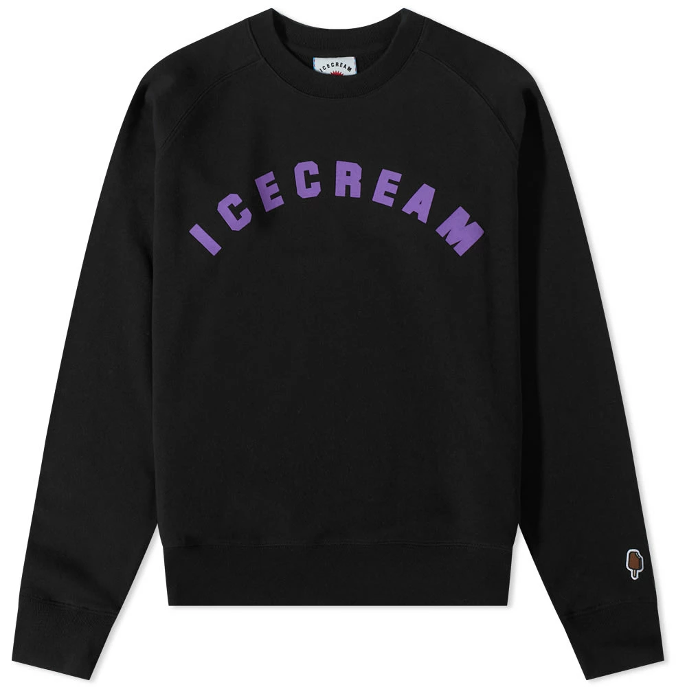 ICECREAM Flock Logo Crew Sweat 3 ICECREAM Flock Logo Crew Sweat