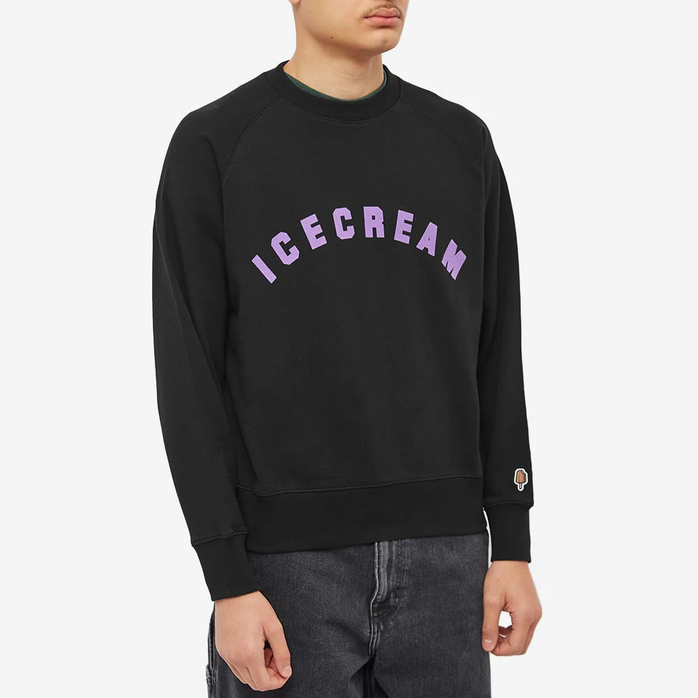 ICECREAM Flock Logo Crew Sweat 4 ICECREAM Flock Logo Crew Sweat - immagine 2