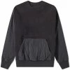 Uniform Experiment Mixed Fleece Crew Sweat 2 Uniform Experiment Mixed Fleece Crew Sweat -Vendite Pangaia 17 12 2022 UB UE 222015 BLK 1 1