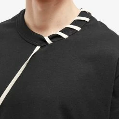 Craig Green Laced Tee -Vendite Pangaia 18 01 2023 AJ CGSS23CJETSS01 BLK 10 1