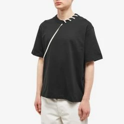Craig Green Laced Tee -Vendite Pangaia 18 01 2023 AJ CGSS23CJETSS01 BLK 7 1