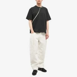 Craig Green Laced Tee -Vendite Pangaia 18 01 2023 AJ CGSS23CJETSS01 BLK m9 1