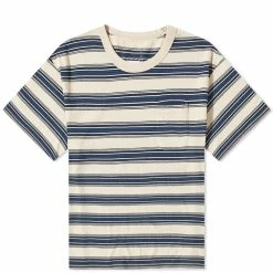 Visvim Border Striped Pocket Jumbo Tee