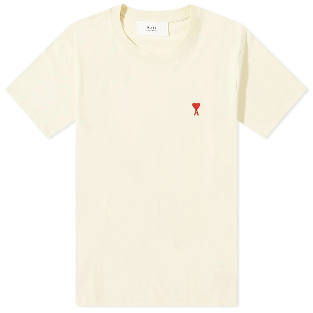 AMI Tonal Small A Heart Tee 3 AMI Tonal Small A Heart Tee