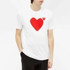 Comme Des Garçons Play Comme Des Garcons Play Front & Back Heart Tee -Vendite Pangaia 19 03 2021 LL P1T222 1 4 1