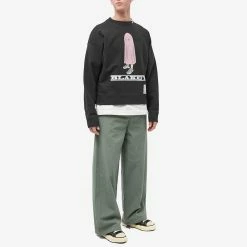 Maison MIHARA YASUHIRO Blakey Crew Sweat 10 Maison MIHARA YASUHIRO Blakey Crew Sweat -Vendite Pangaia 19 12 2022 BLR A09PO722 BLK m9 1