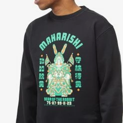 Maharishi Water Rabbit Crew Sweat -Vendite Pangaia 19 12 2022 MB 1001 BK 10 1