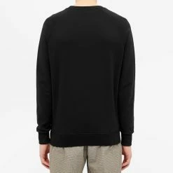 Maison Kitsune Maison Kitsuné Parisien Crew Sweat -Vendite Pangaia 20 02 2020 maisonkitsune parisiencrewsweat black am00301km0001 bk mo m2