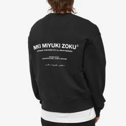 MKI Design Studio Crew Sweat -Vendite Pangaia 20 07 2022 EC MKI DSGNSWT BK 8 1