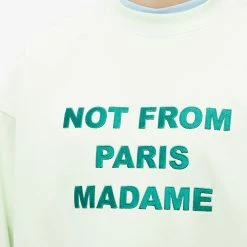 Drole De Monsieur Drôle De Monsieur Not From Paris Madame Crew Sweat 11 Drole De Monsieur Drôle De Monsieur Not From Paris Madame Crew Sweat -Vendite Pangaia 22 02 23 JF B SW102 CO001 LGN 10 1