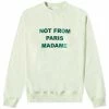 Drole De Monsieur Drôle De Monsieur Not From Paris Madame Crew Sweat 2 Drole De Monsieur Drôle De Monsieur Not From Paris Madame Crew Sweat -Vendite Pangaia 22 02 23 JF B SW102 CO001 LGN 1 1