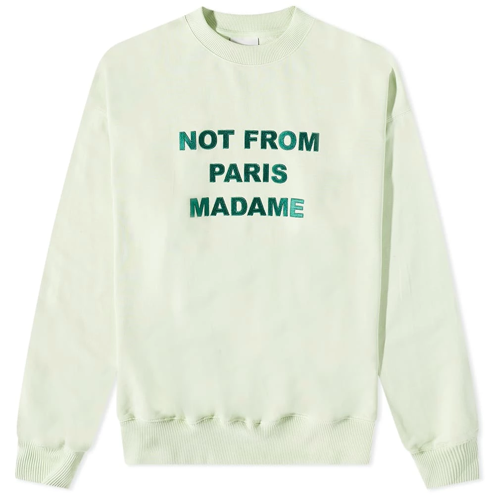 Drole De Monsieur Drôle De Monsieur Not From Paris Madame Crew Sweat 3 Drole De Monsieur Drôle De Monsieur Not From Paris Madame Crew Sweat