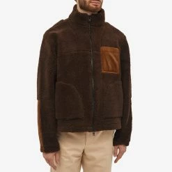 Oliver Spencer Bembridge Pile Fleece Jacket -Vendite Pangaia 22 07 2022 SI OSMJ336A FAI01 BRO 7 1