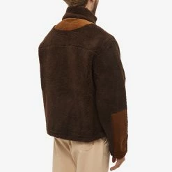 Oliver Spencer Bembridge Pile Fleece Jacket -Vendite Pangaia 22 07 2022 SI OSMJ336A FAI01 BRO 8 1