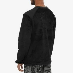 F.C. Real Bristol Polartec Fleece Hybrid Crewneck Top -Vendite Pangaia 22 11 2021 EC FCRB 212051 BK 5 1