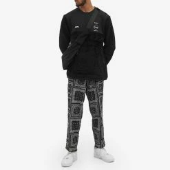 F.C. Real Bristol Polartec Fleece Hybrid Crewneck Top -Vendite Pangaia 22 11 2021 EC FCRB 212051 BK m6 1