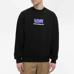 Lo-Fi Future Research Crew Sweat -Vendite Pangaia 22 12 2021 JG Lo Fi FUTRSHCWS BLK 7 1