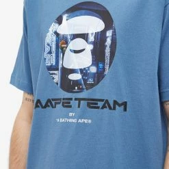 AAPE By A Bathing Ape AAPE Team Moon Head Tee -Vendite Pangaia 23 01 2023 JA AAPTEM1003XXJBLE 10 1