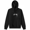 Stussy Stock Logo Applique Hoody -Vendite Pangaia 23 02 2023 NS 118475 BLAC 1 1