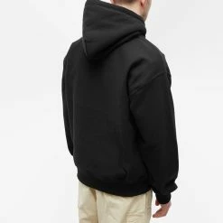 Stussy Stock Logo Applique Hoody -Vendite Pangaia 23 02 2023 NS 118475 BLAC 8 1