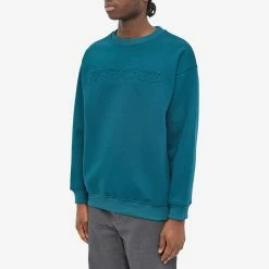 Fucking Awesome Stamp Embossed Crew Sweat -Vendite Pangaia 23 12 22 FT FA1673 TEA 7 1