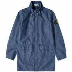 Stone Island Chambray Trench Coat