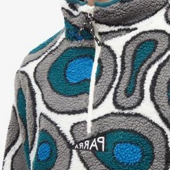 By Parra Amethist Geode Sherpa Half Zip Fleece -Vendite Pangaia 24 11 2022 SI 48435 STB 10 1