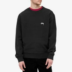 Stussy Stock Logo Crew Sweat -Vendite Pangaia 25 02 2021 AJ 118416 BLAC 7 1