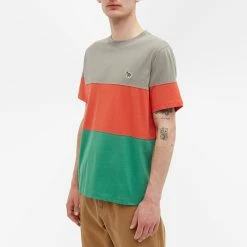 Paul Smith Striped Panel Zebra Tee -Vendite Pangaia 25 05 2022 GH M2R 004XZ J20064 70 7 1