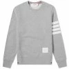 Thom Browne Engineered Stripe Crew Sweat -Vendite Pangaia 25 10 2019 thombrowne engineeredstripecrewsweat lightgrey mjt021h 00535 068 mo 1