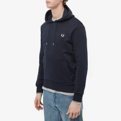 Fred Perry Tipped Popover Hoody -Vendite Pangaia 28 02 2023 LB M2643 248 7 1