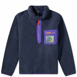 Brain Dead Teddy Sherpa Fleece Half Zip Jacket