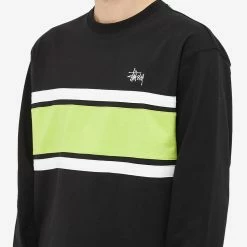 Stussy Colour Block Crew Sweat -Vendite Pangaia 28 09 2022 ec 1140302 blac 10