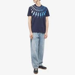 Neil Barrett Ombre Fairisle Thunderbolt Tee -Vendite Pangaia 28 11 2022 NS PBJT007S T511S 3488 m9 1