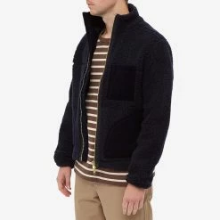 Oliver Spencer Bembridge Fleece Jacket -Vendite Pangaia 29 07 21 TC OSMJ336 FAI01NAV NAV 7 1