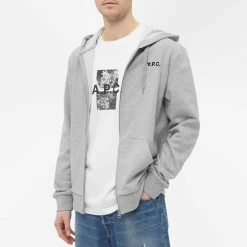 A.P.C. Quentin Zip Hoody -Vendite Pangaia 29 12 2021 JG COECQ H27707 PLA 7 1